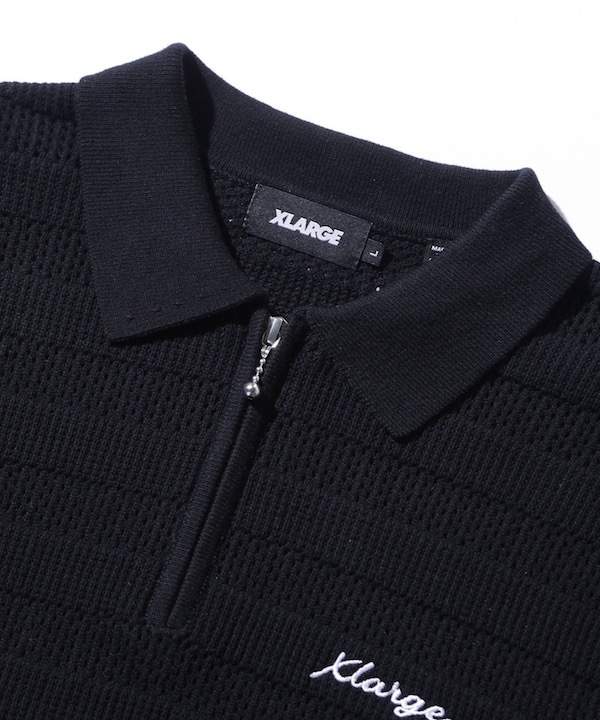 XLARGE �������ȥ�顼�� STRIPED KNIT POLO SHIRT