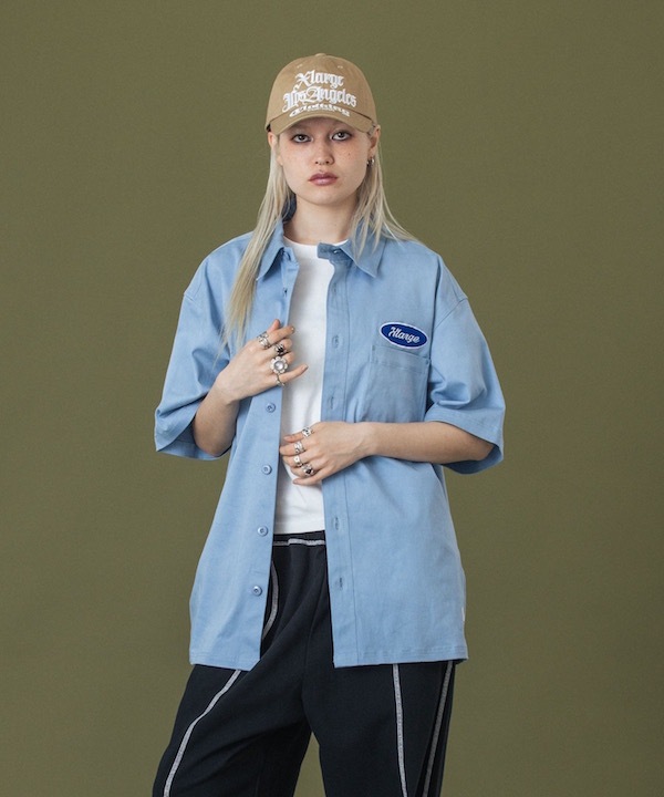 XLARGE ȥ顼 OVAL LOGO WORK S/S SHIRT