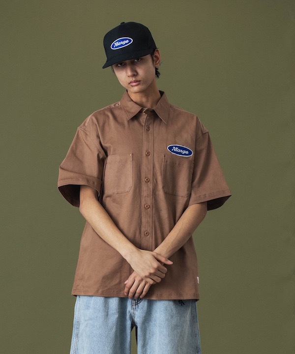 XLARGE ȥ顼 OVAL LOGO WORK S/S SHIRT