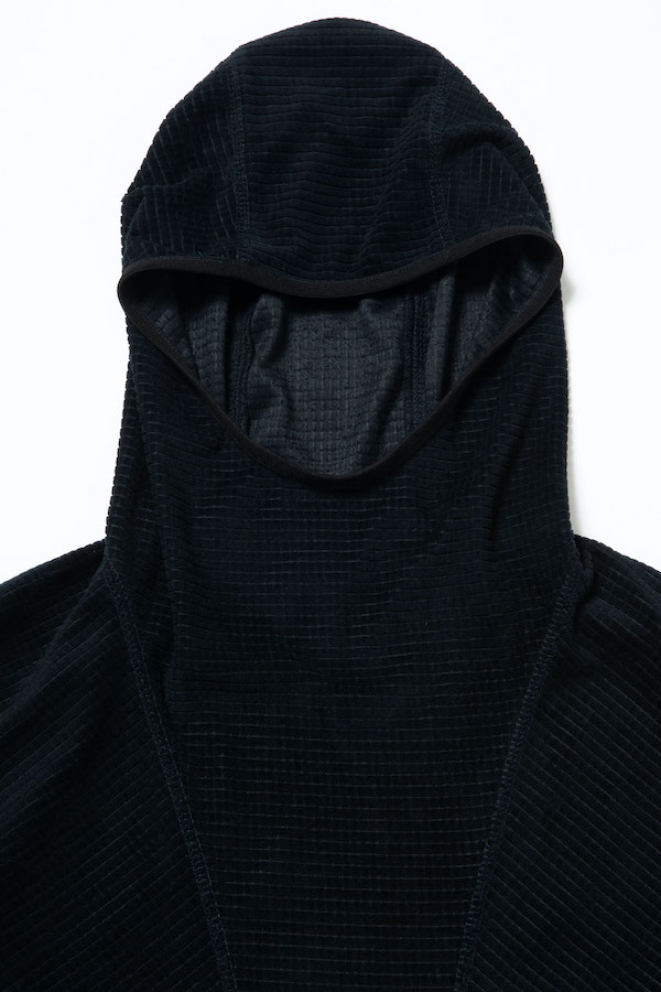 430 fourthirty �ե��������ƥ� L/S GRID THERMAL HOODY
