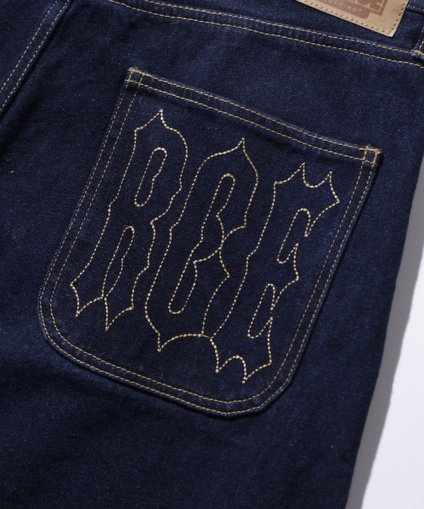 XLARGE �������ȥ�顼�� STITCHED LOGO DENIM SHORTS