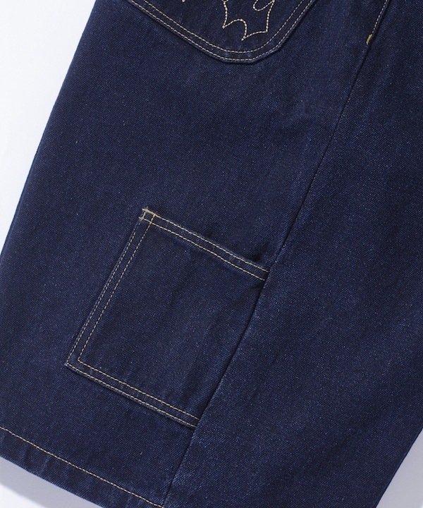 XLARGE �������ȥ�顼�� STITCHED LOGO DENIM SHORTS