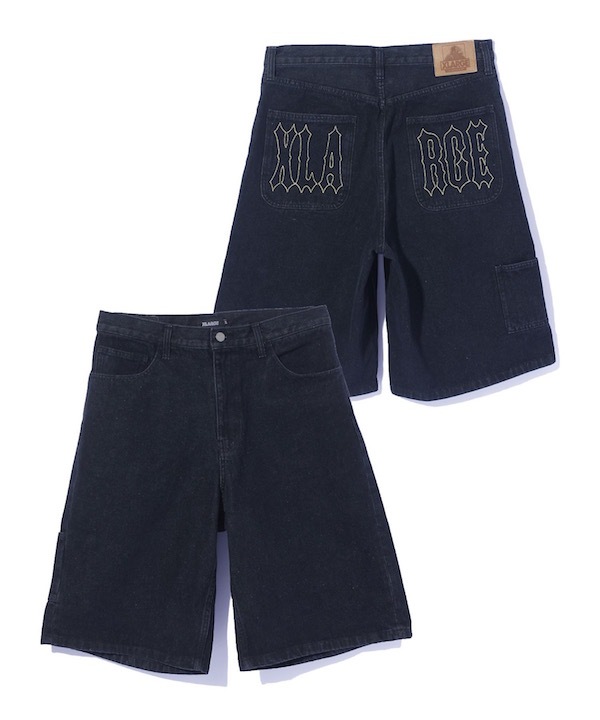 XLARGE �������ȥ�顼�� STITCHED LOGO DENIM SHORTS