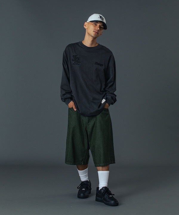 XLARGE �������ȥ�顼�� STITCHED LOGO DENIM SHORTS