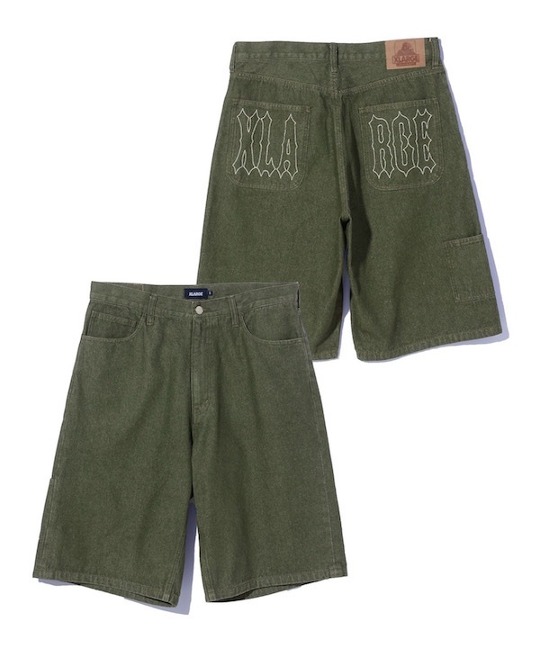 XLARGE �������ȥ�顼�� STITCHED LOGO DENIM SHORTS