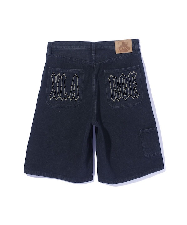 XLARGE �������ȥ�顼�� STITCHED LOGO DENIM SHORTS