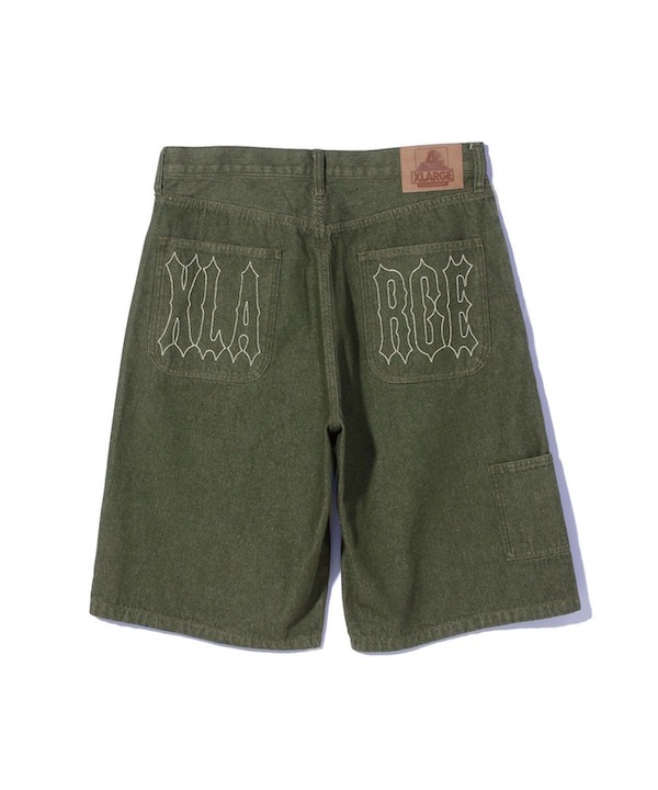 XLARGE �������ȥ�顼�� STITCHED LOGO DENIM SHORTS