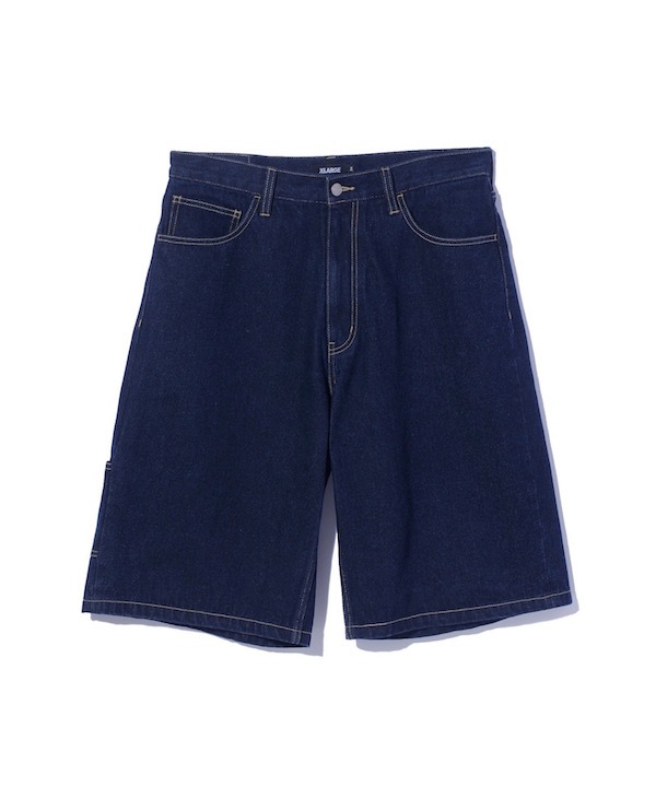 XLARGE �������ȥ�顼�� STITCHED LOGO DENIM SHORTS