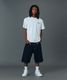 XLARGE �������ȥ�顼�� STITCHED LOGO DENIM SHORTS