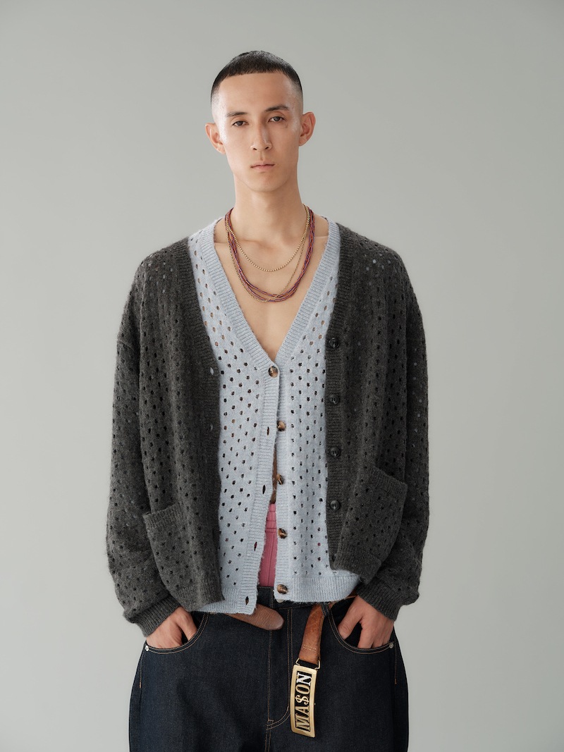 Diaspora skateboards �ǥ������ݥ� Cotton Mohair Cardigan