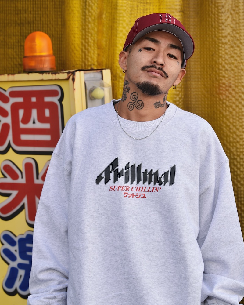 Prillmal �ץ��ޥ� SUPER CHILLIN�� ��åȥ��� CREW SWEAT (WHATZIS 25TH ANNIVERSARY)