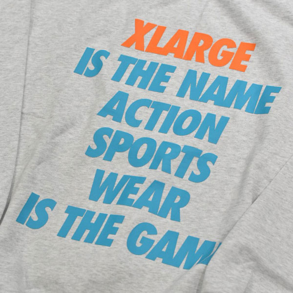 XLARGE �������ȥ�顼�� KYOTO LTD MESSAGE CREWNECK SWEAT