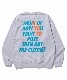 XLARGE �������ȥ�顼�� KYOTO LTD MESSAGE CREWNECK SWEAT