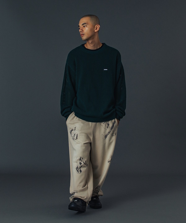XLARGE �������ȥ�顼�� MESH SWEATER