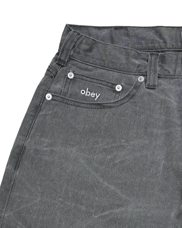 OBEY ���٥� Bigwig Baggy Denim Short