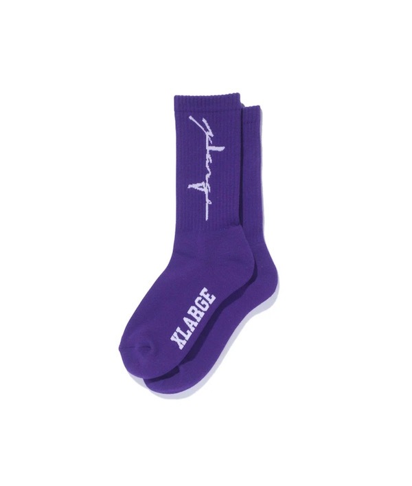 XLARGE �������ȥ�顼�� DISTORTION LOGO SOCKS