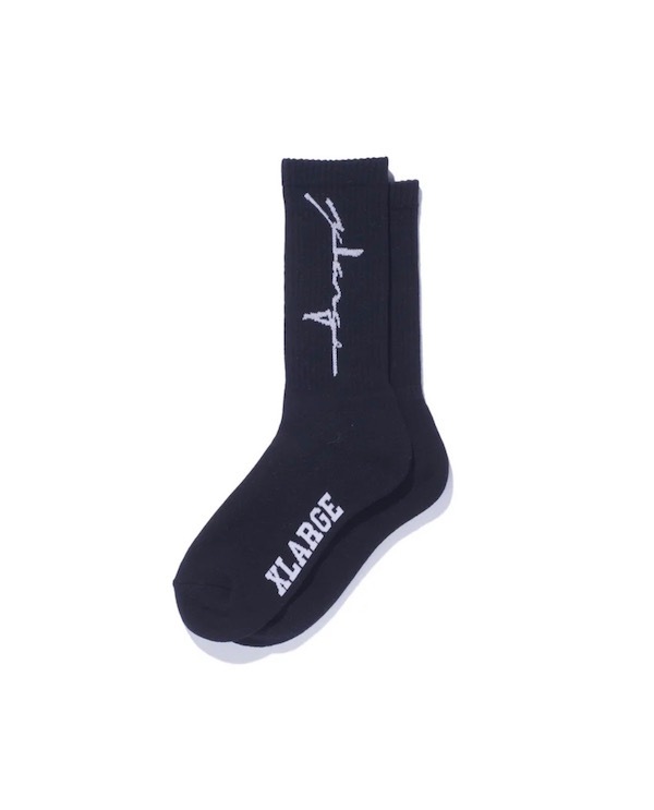 XLARGE �������ȥ�顼�� DISTORTION LOGO SOCKS