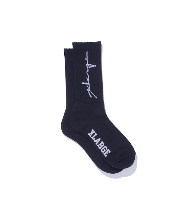 XLARGE �������ȥ�顼�� DISTORTION LOGO SOCKS