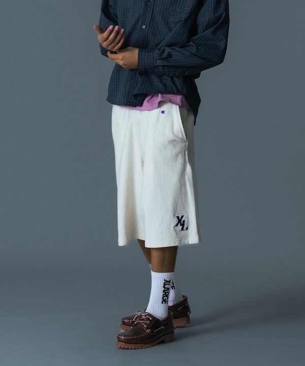 XLARGE �������ȥ�顼�� XLARGE x Champion SWEAT SHORTS
