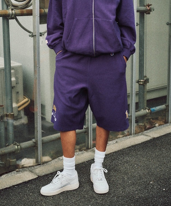 XLARGE �������ȥ�顼�� XLARGE x Champion SWEAT SHORTS
