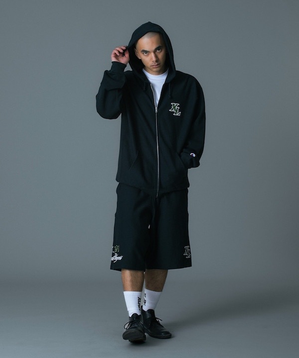 XLARGE �������ȥ�顼�� XLARGE x Champion SWEAT SHORTS