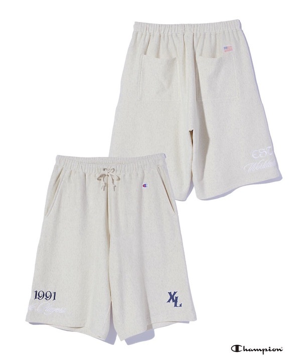 XLARGE �������ȥ�顼�� XLARGE x Champion SWEAT SHORTS