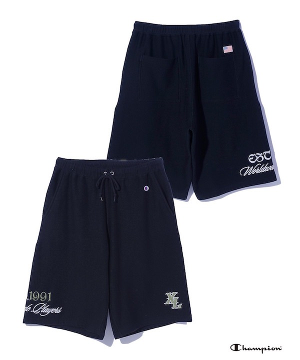 XLARGE �������ȥ�顼�� XLARGE x Champion SWEAT SHORTS
