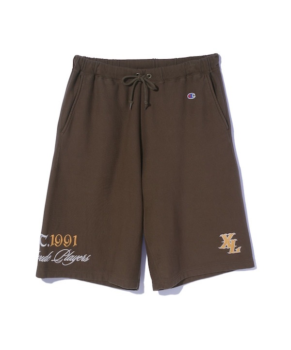 XLARGE �������ȥ�顼�� XLARGE x Champion SWEAT SHORTS