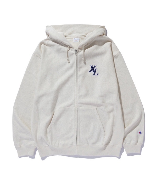 XLARGE �������ȥ�顼�� XLARGE x Champion ZIPUP HOODED SWEATSHIRT