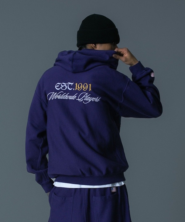 XLARGE �������ȥ�顼�� XLARGE x Champion ZIPUP HOODED SWEATSHIRT