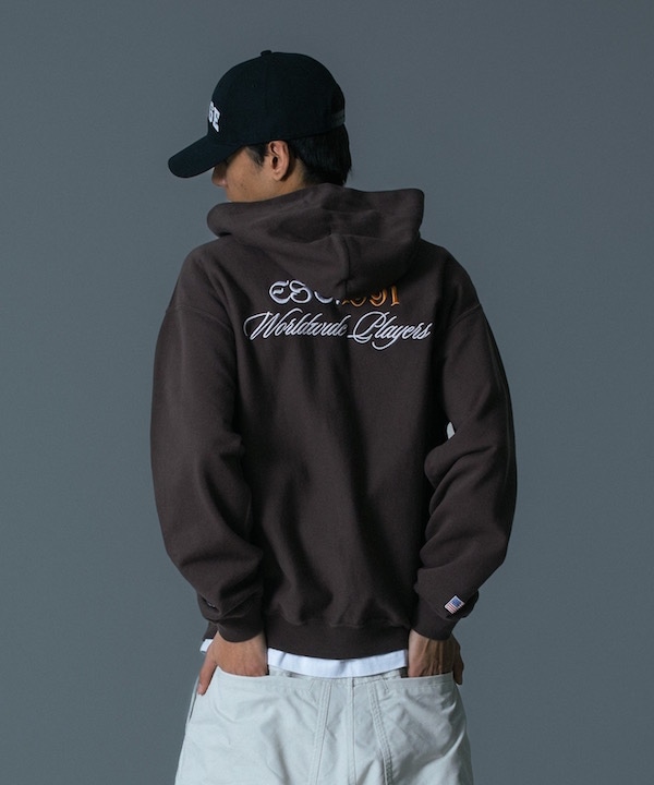 XLARGE �������ȥ�顼�� XLARGE x Champion ZIPUP HOODED SWEATSHIRT