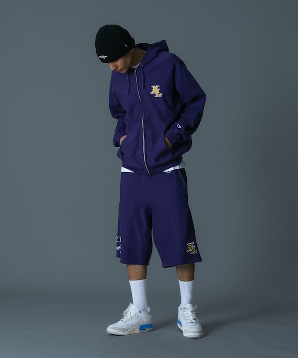 XLARGE �������ȥ�顼�� XLARGE x Champion ZIPUP HOODED SWEATSHIRT