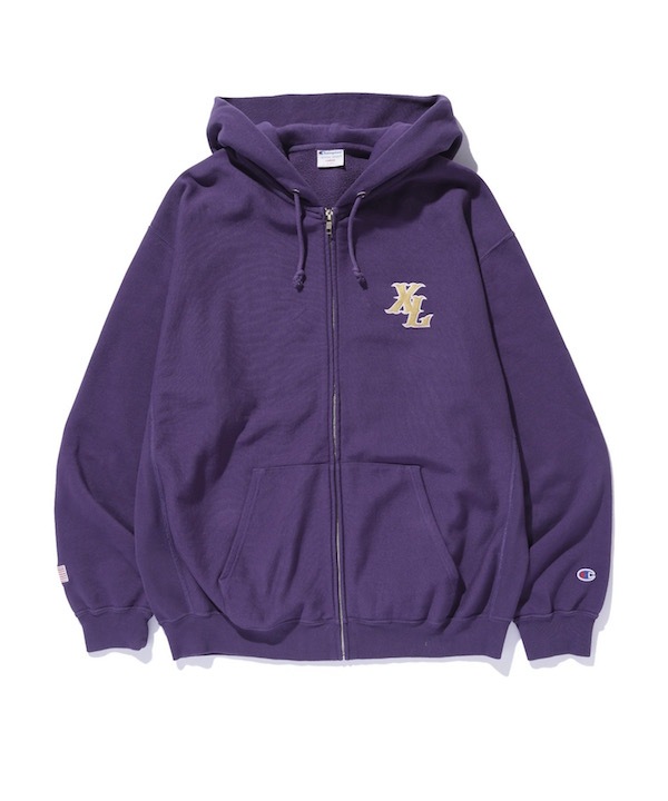 XLARGE �������ȥ�顼�� XLARGE x Champion ZIPUP HOODED SWEATSHIRT