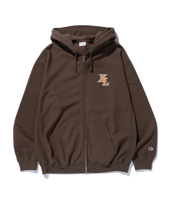 XLARGE �������ȥ�顼�� XLARGE x Champion ZIPUP HOODED SWEATSHIRT