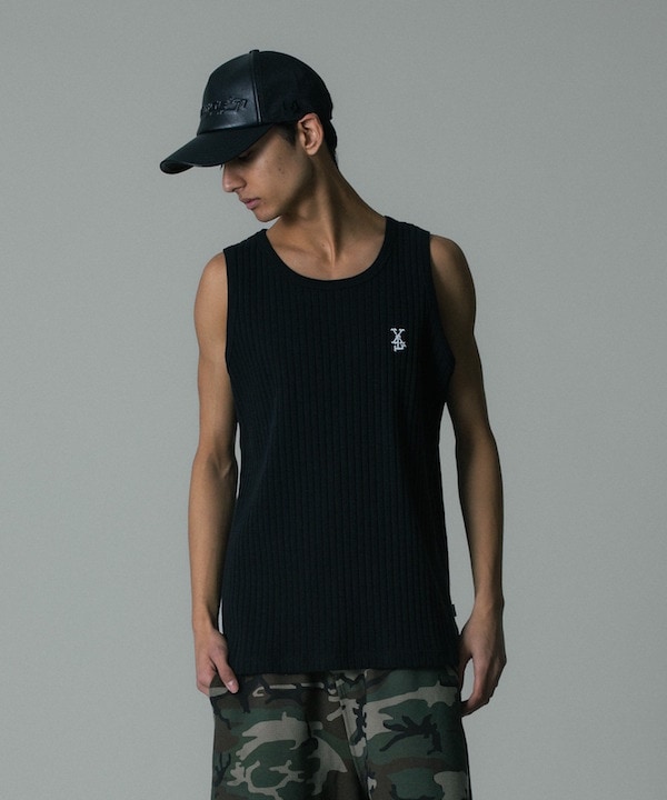 XLARGE �������ȥ�顼�� DROP NEEDLE RIB TANK TOP