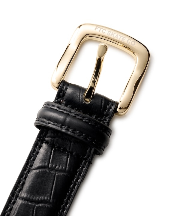 FTC ���եƥ������� CROC LEATHER BELT