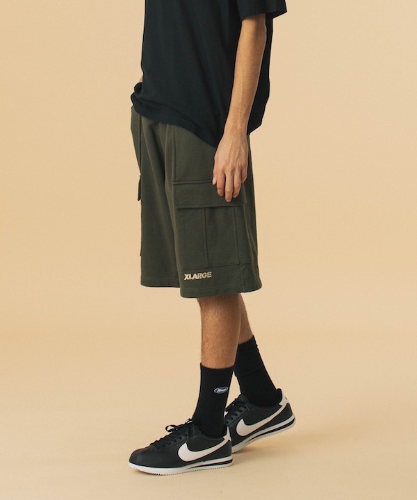 XLARGE �������ȥ�顼�� SWEAT CARGO SHORT PANTS