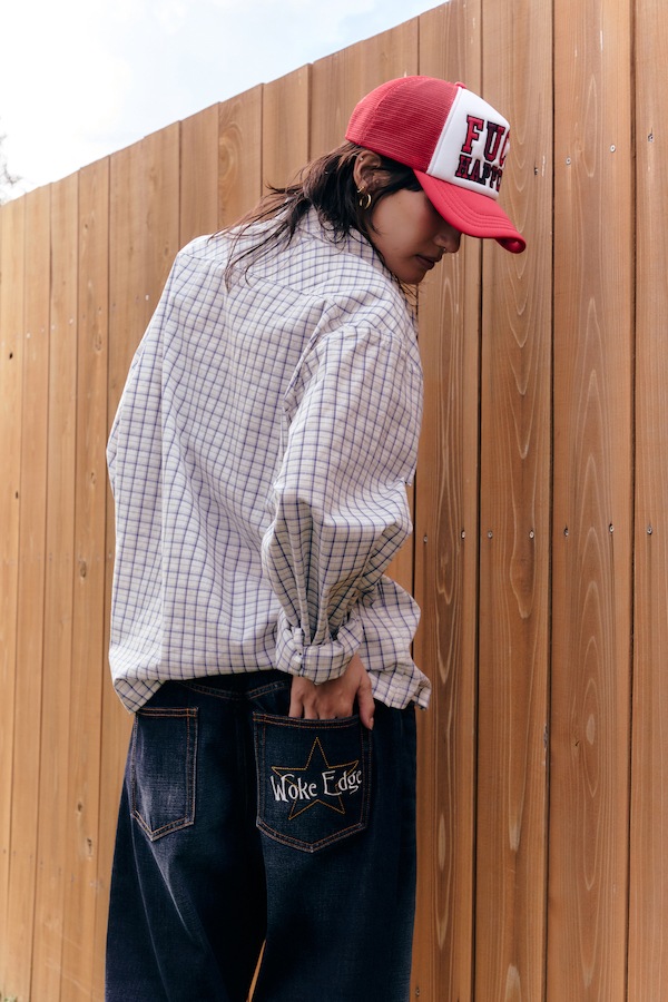 WOKE EDGE �����������å� Star Logo Selvedge Denim