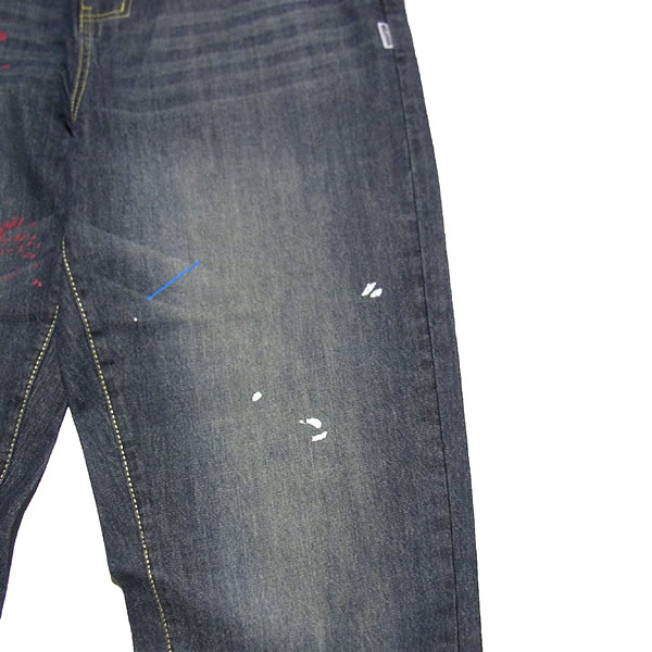 WHATZIS ��åȥ��� LOOSE FIT PAINT DENIM
