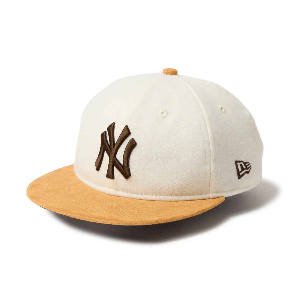 NEW ERA �˥塼���� RC 9FIFTY Newyork Yankees Off White/Mustard Suede Visor