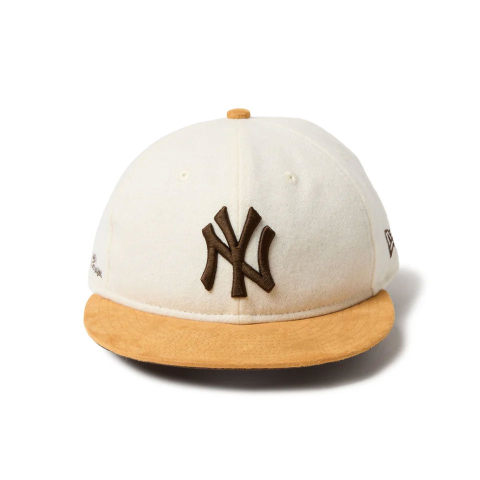 NEW ERA �˥塼���� RC 9FIFTY Newyork Yankees Off White/Mustard Suede Visor