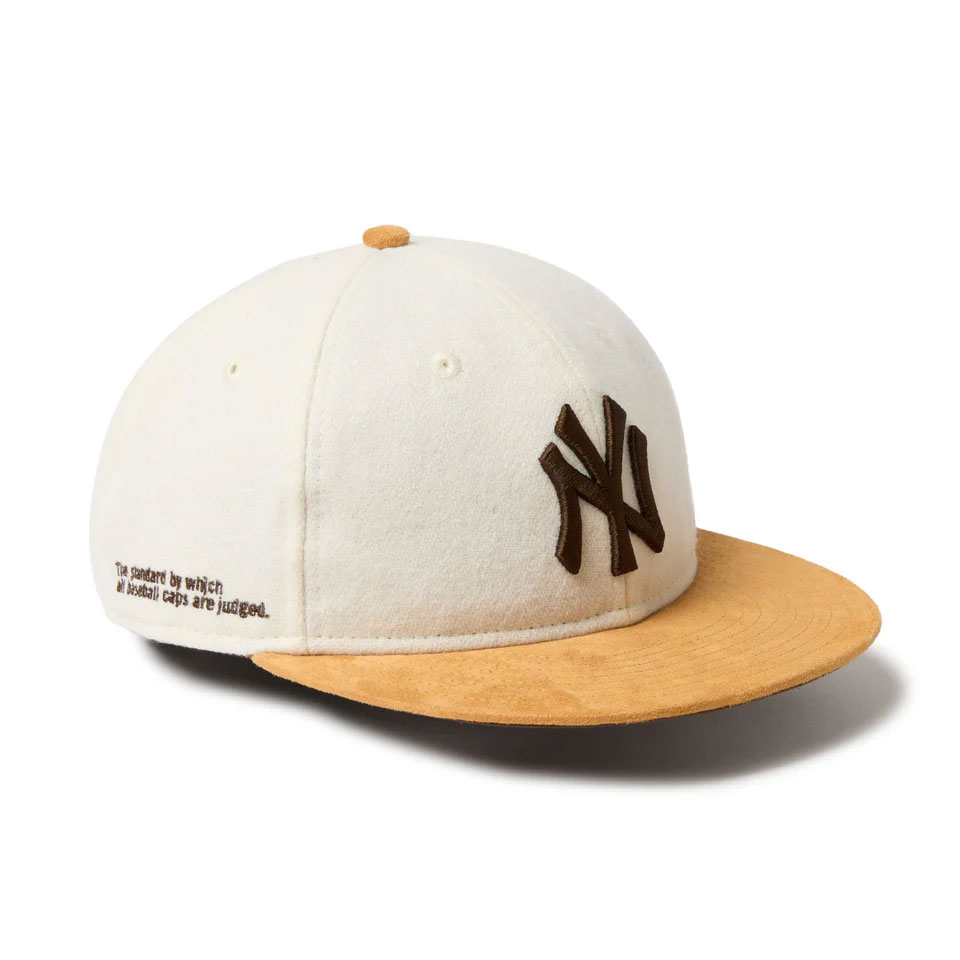 NEW ERA �˥塼���� RC 9FIFTY Newyork Yankees Off White/Mustard Suede Visor