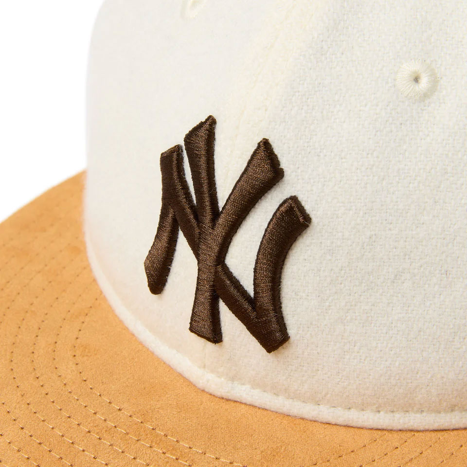 NEW ERA �˥塼���� RC 9FIFTY Newyork Yankees Off White/Mustard Suede Visor