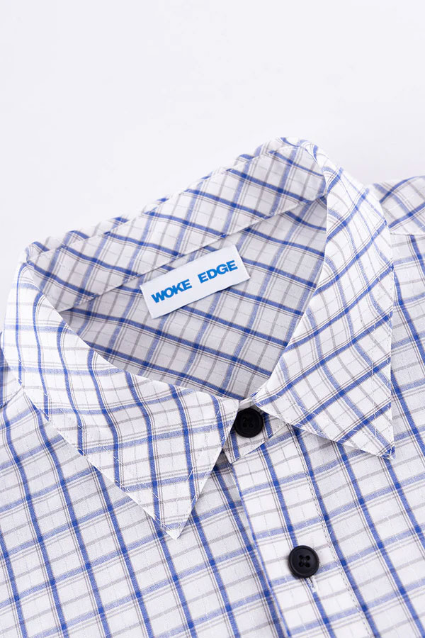 WOKE EDGE �����������å� Ny Glit Check Shirt