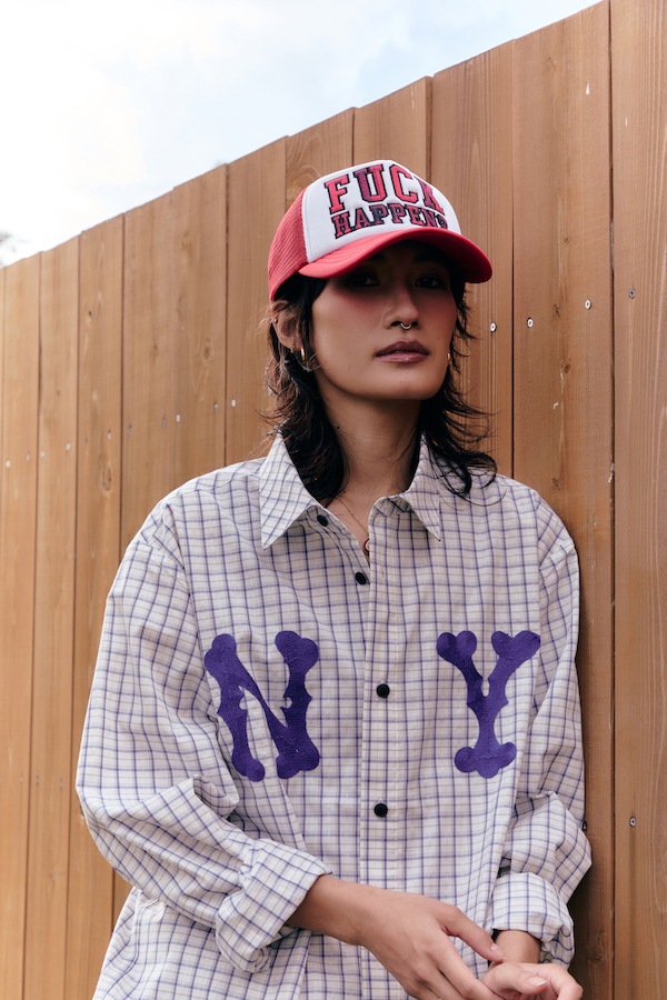 WOKE EDGE �����������å� Ny Glit Check Shirt