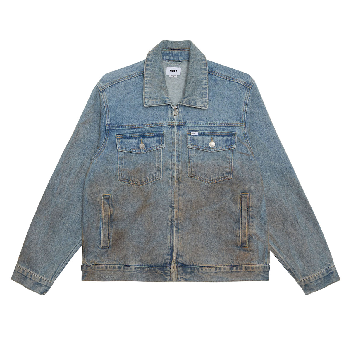 OBEY オベイ Obey Base Trucker Jacket | OBEY / オベイ | WHATZIS OBEY オベイ Obey Base Trucker Jacket | OBEY / オベイ | WHATZIS