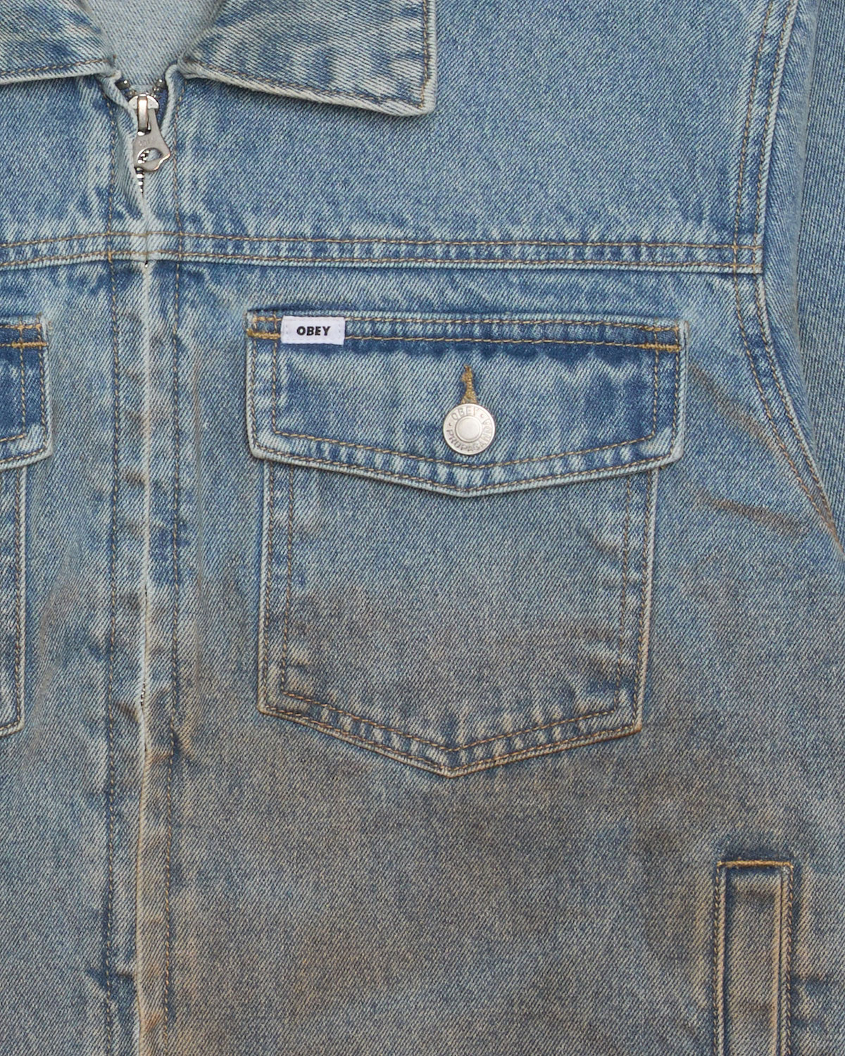 OBEY ���٥� Obey Base Trucker Jacket