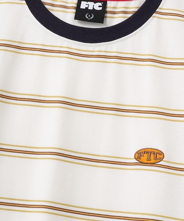 FTC ���եƥ������� PUFF LOGO STRIPE RINGER TEE