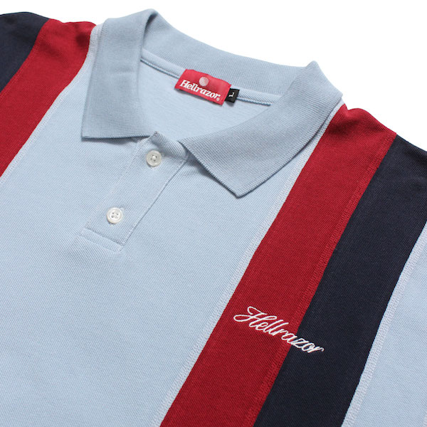 Hellrazor إ쥤 DOUBLE STRIPED POLO SHIRT