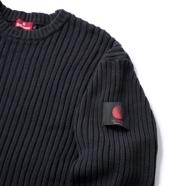 Hellrazor �إ�쥤���� BIG RIB CREW KNIT